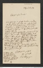 Nachlass Franz Steindachner, Brief von C. B. Klunzinger an Franz Steindachner (08.12.1879), Inv.Nr. 269.04, Seite 1